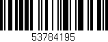 Código de barras (EAN, GTIN, SKU, ISBN): '53784195'