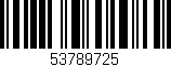 Código de barras (EAN, GTIN, SKU, ISBN): '53789725'