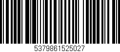 Código de barras (EAN, GTIN, SKU, ISBN): '5379861525027'
