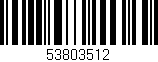 Código de barras (EAN, GTIN, SKU, ISBN): '53803512'