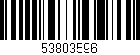 Código de barras (EAN, GTIN, SKU, ISBN): '53803596'