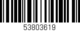 Código de barras (EAN, GTIN, SKU, ISBN): '53803619'