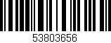 Código de barras (EAN, GTIN, SKU, ISBN): '53803656'