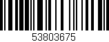 Código de barras (EAN, GTIN, SKU, ISBN): '53803675'