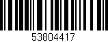 Código de barras (EAN, GTIN, SKU, ISBN): '53804417'