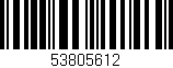 Código de barras (EAN, GTIN, SKU, ISBN): '53805612'