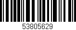 Código de barras (EAN, GTIN, SKU, ISBN): '53805629'