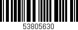 Código de barras (EAN, GTIN, SKU, ISBN): '53805630'