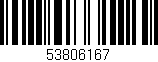 Código de barras (EAN, GTIN, SKU, ISBN): '53806167'