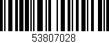 Código de barras (EAN, GTIN, SKU, ISBN): '53807028'