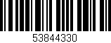Código de barras (EAN, GTIN, SKU, ISBN): '53844330'