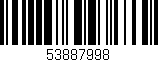 Código de barras (EAN, GTIN, SKU, ISBN): '53887998'