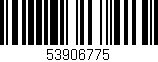 Código de barras (EAN, GTIN, SKU, ISBN): '53906775'