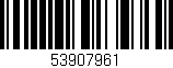 Código de barras (EAN, GTIN, SKU, ISBN): '53907961'