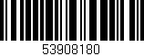 Código de barras (EAN, GTIN, SKU, ISBN): '53908180'