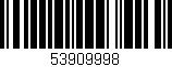 Código de barras (EAN, GTIN, SKU, ISBN): '53909998'