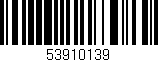 Código de barras (EAN, GTIN, SKU, ISBN): '53910139'