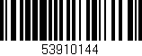 Código de barras (EAN, GTIN, SKU, ISBN): '53910144'
