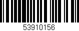 Código de barras (EAN, GTIN, SKU, ISBN): '53910156'