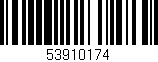 Código de barras (EAN, GTIN, SKU, ISBN): '53910174'