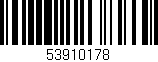 Código de barras (EAN, GTIN, SKU, ISBN): '53910178'