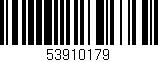 Código de barras (EAN, GTIN, SKU, ISBN): '53910179'