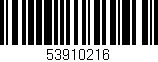 Código de barras (EAN, GTIN, SKU, ISBN): '53910216'