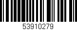Código de barras (EAN, GTIN, SKU, ISBN): '53910279'