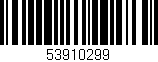 Código de barras (EAN, GTIN, SKU, ISBN): '53910299'