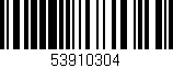 Código de barras (EAN, GTIN, SKU, ISBN): '53910304'