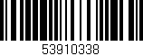 Código de barras (EAN, GTIN, SKU, ISBN): '53910338'