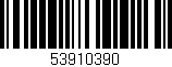 Código de barras (EAN, GTIN, SKU, ISBN): '53910390'