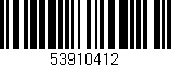 Código de barras (EAN, GTIN, SKU, ISBN): '53910412'