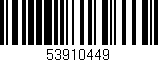 Código de barras (EAN, GTIN, SKU, ISBN): '53910449'