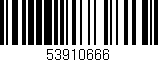 Código de barras (EAN, GTIN, SKU, ISBN): '53910666'