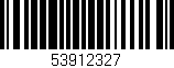 Código de barras (EAN, GTIN, SKU, ISBN): '53912327'