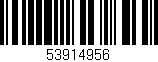Código de barras (EAN, GTIN, SKU, ISBN): '53914956'