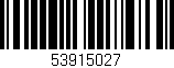 Código de barras (EAN, GTIN, SKU, ISBN): '53915027'