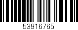 Código de barras (EAN, GTIN, SKU, ISBN): '53916765'