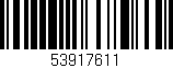 Código de barras (EAN, GTIN, SKU, ISBN): '53917611'