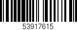 Código de barras (EAN, GTIN, SKU, ISBN): '53917615'