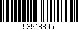 Código de barras (EAN, GTIN, SKU, ISBN): '53918805'
