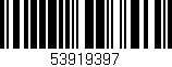 Código de barras (EAN, GTIN, SKU, ISBN): '53919397'