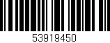Código de barras (EAN, GTIN, SKU, ISBN): '53919450'
