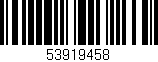 Código de barras (EAN, GTIN, SKU, ISBN): '53919458'