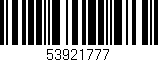 Código de barras (EAN, GTIN, SKU, ISBN): '53921777'