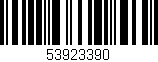 Código de barras (EAN, GTIN, SKU, ISBN): '53923390'