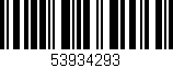 Código de barras (EAN, GTIN, SKU, ISBN): '53934293'