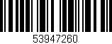 Código de barras (EAN, GTIN, SKU, ISBN): '53947260'
