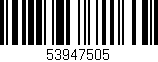 Código de barras (EAN, GTIN, SKU, ISBN): '53947505'